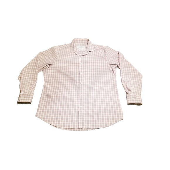 Mizzen+Main Other - Mizzen & Main Shirt Mens Size M Leeward Collection Plaid White Brown Made In USA